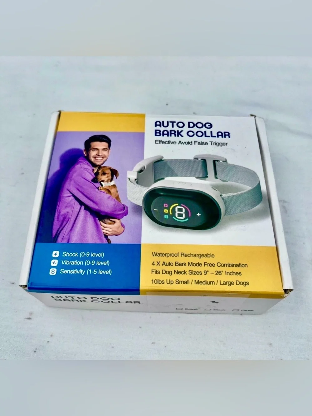 Dog Shock Collar & Dog Bark Collar 4 X Auto Bark Mode Free Combination Fits Dog